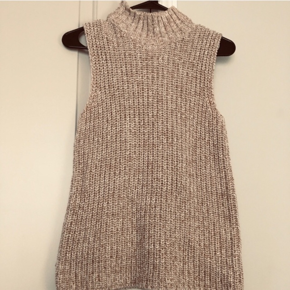 Talbots Tan Turtleneck Sweater Top size: S